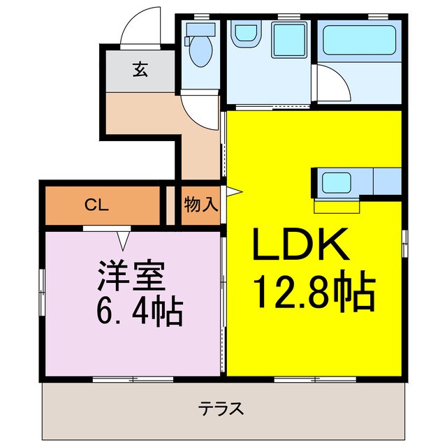 古河駅 徒歩30分 1階の物件間取画像