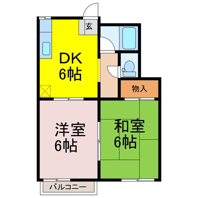 グリーンハイツの物件間取画像