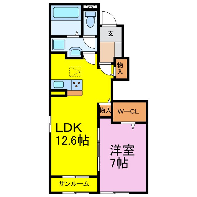 ドリームメイプルツリーⅡの物件間取画像