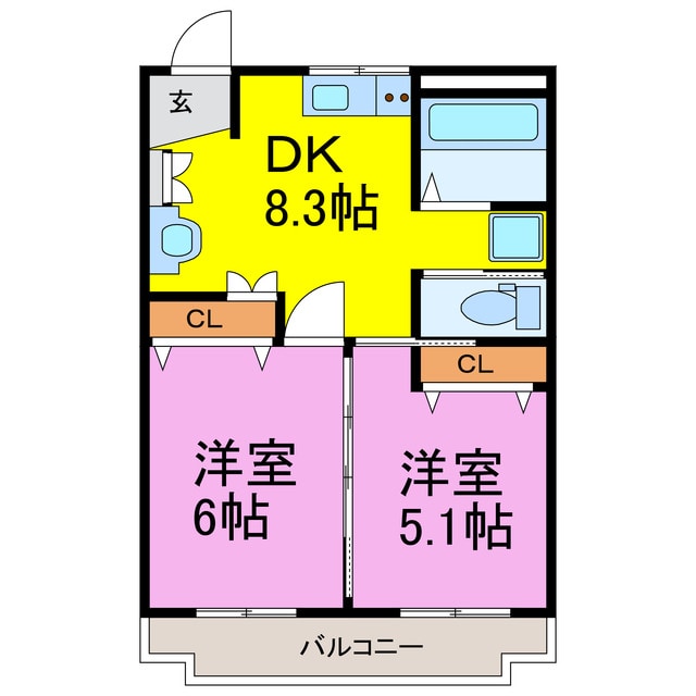 東栄マンションの物件間取画像