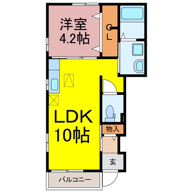 ラ　フロラージュⅠの物件間取画像