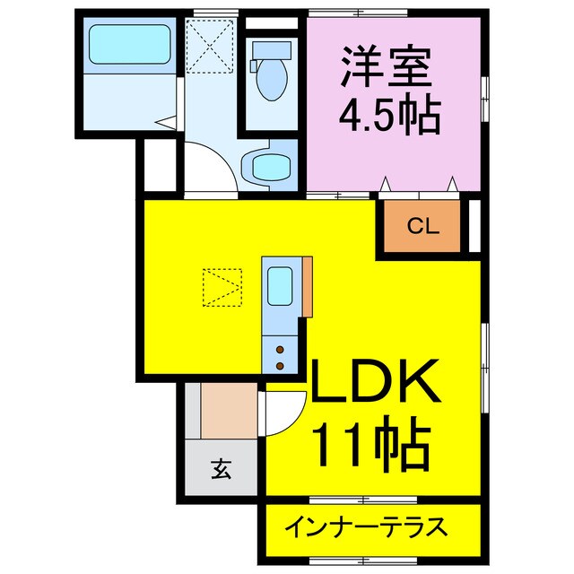 リーブルファイン花崎駅の物件間取画像