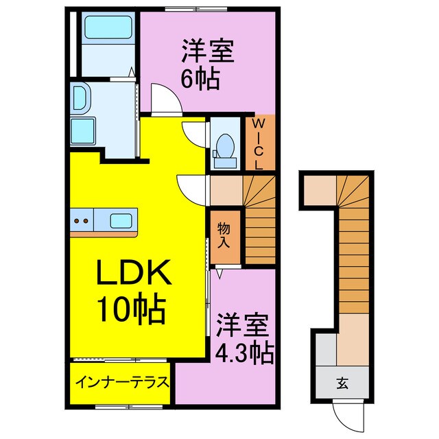 ブルースターの物件間取画像