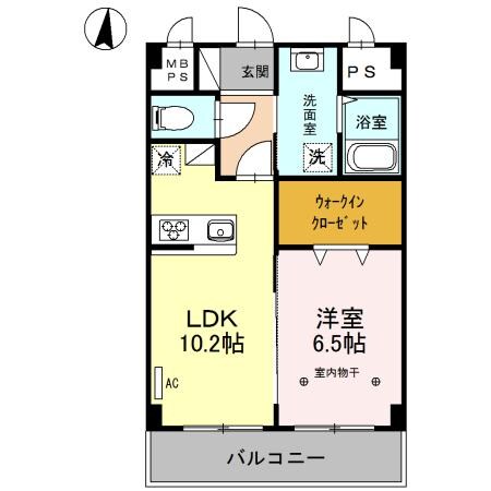 宇都宮駅 徒歩12分 3階の物件間取画像