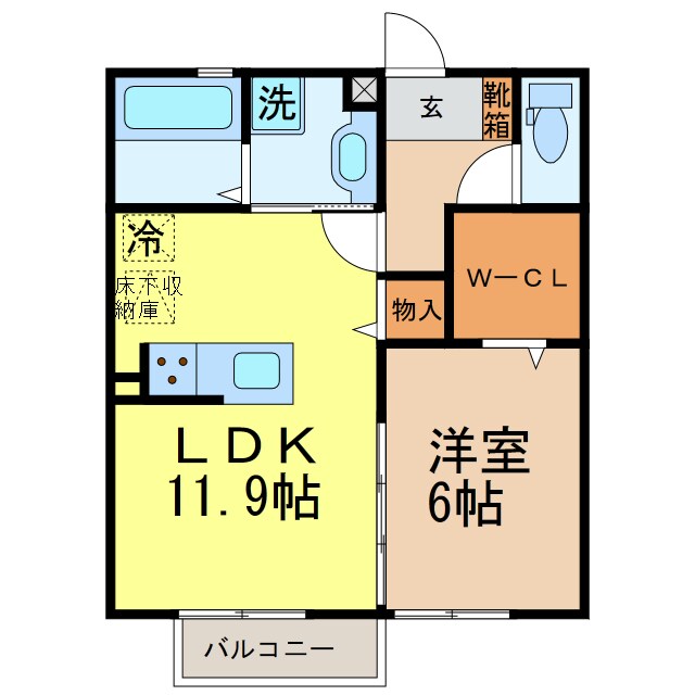 宇都宮駅 車移動19分  7.2km 2階の物件間取画像