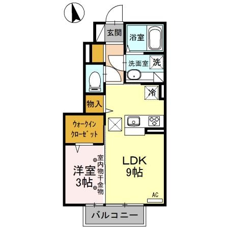 ヴァイアＣの物件間取画像