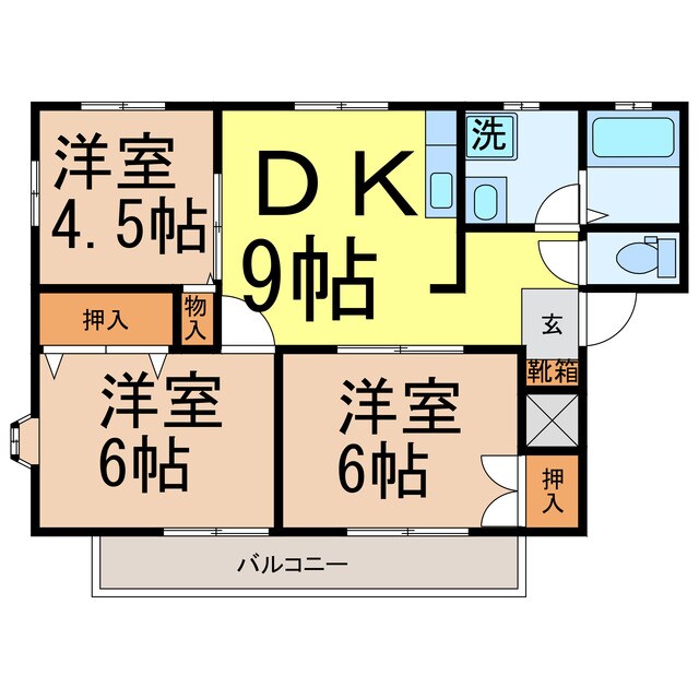 ACTY塙田の物件間取画像