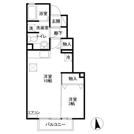 アスタマニアーナ　Ｂの物件間取画像