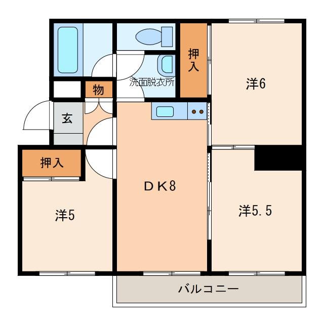 グランドール桜木の物件間取画像