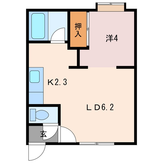 スカイハイツの物件間取画像