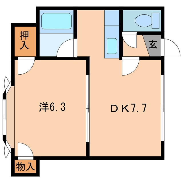 ブランドK1の物件間取画像