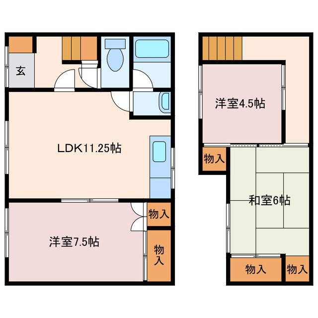 見山町戸建（3LDK)の物件間取画像