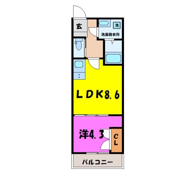 Cosmo Villa Kumagaya（熊谷市妻沼）の物件間取画像