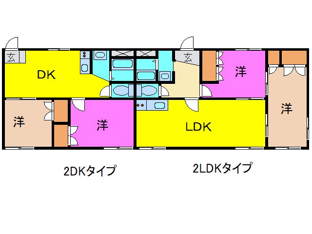 メゾンドール1番館・２番館の物件間取画像