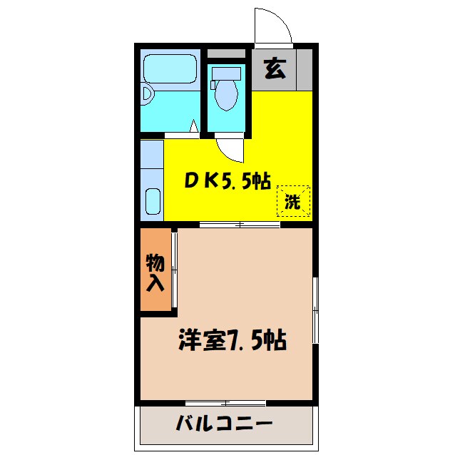 小林コーポ（熊谷市村岡）の物件間取画像