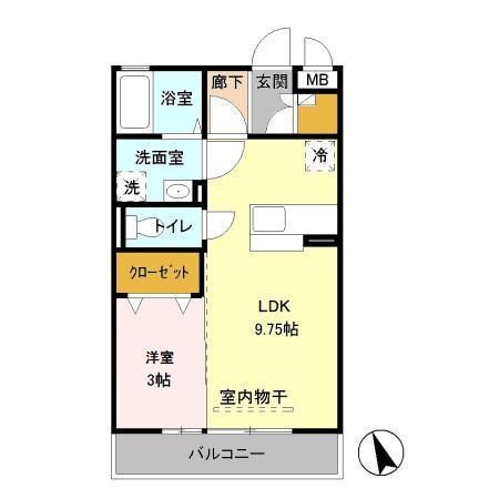 メゾン グリーンヒル（深谷市緑ケ丘）の物件間取画像