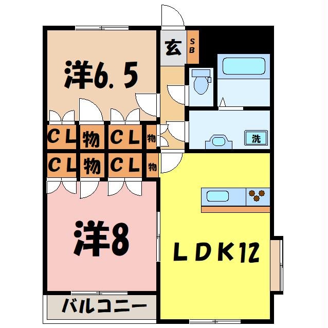 エクセレンスⅡ（深谷市原郷）の物件間取画像