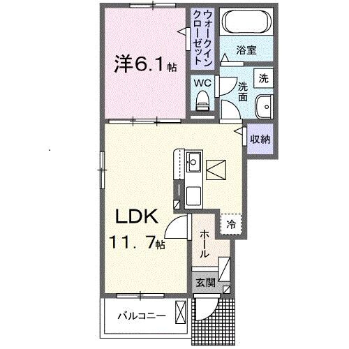 プラーム岡部　Ⅰ/Ⅱ（深谷市普済寺）の物件間取画像