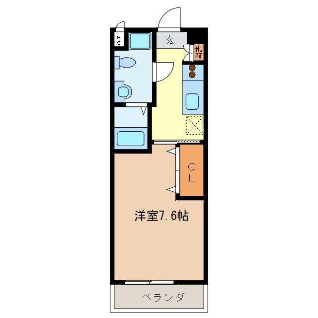 エイムオーエス島崎町マンションの物件間取画像