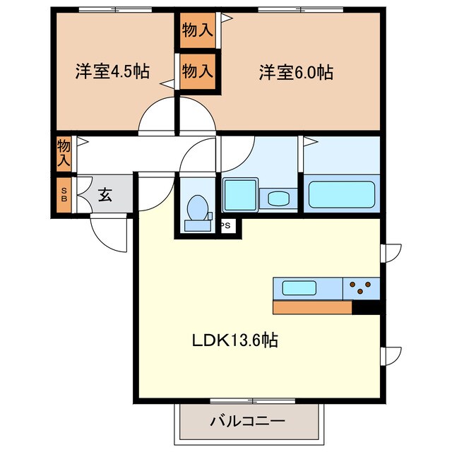 パラディーゾの物件間取画像