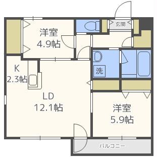 Ｌａ　Ｍｅｒｉｄｉａｎ　Ｃｅｎｔｒａｌの物件間取画像