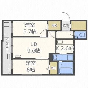 ＡＳＡＨＩＹＡＭＡ　ＣＩＴＹ　ＳＴＥＬＬＡの物件間取画像