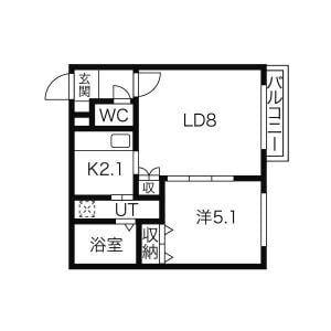 セルバテール南15条の物件間取画像