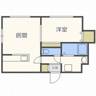 ラベンデール山鼻の物件間取画像