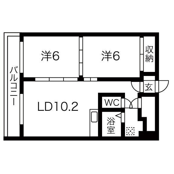 エイトプリンス山鼻の物件間取画像