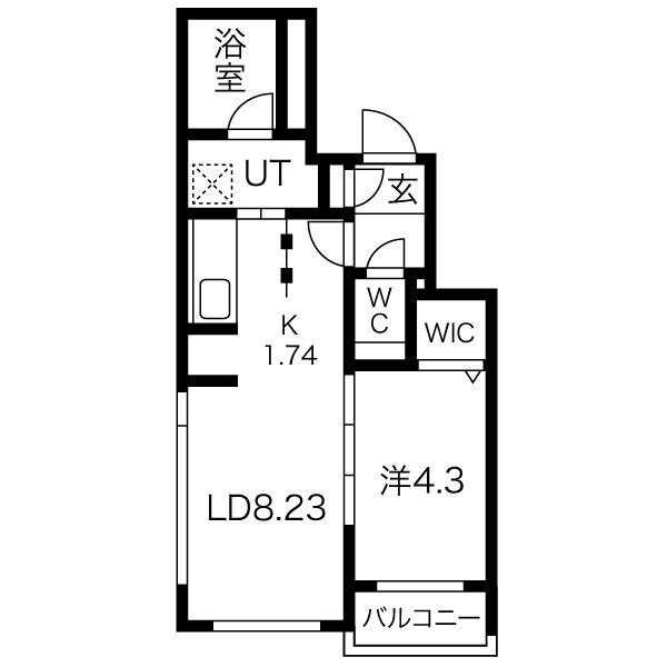 シンシア南9条の物件間取画像