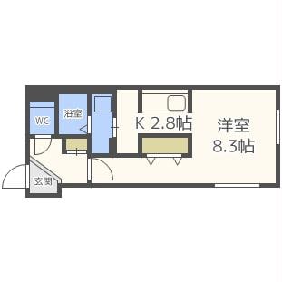 ファランドール幌平橋の物件間取画像