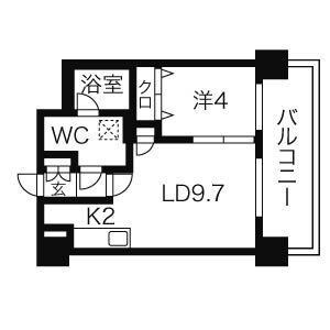 レオーネ中島公園の物件間取画像