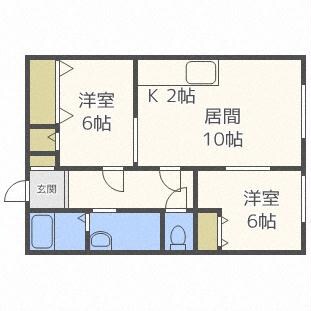 CABIN25の物件間取画像