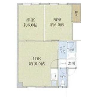 けんえいハイツの物件間取画像