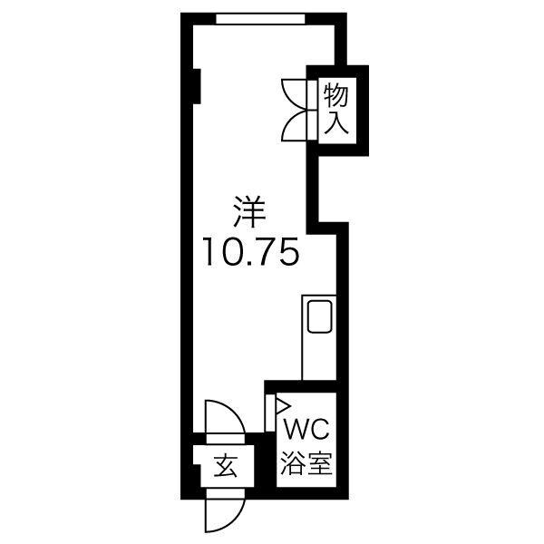 パラシオン南10条の物件間取画像