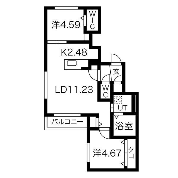 グランベールの物件間取画像