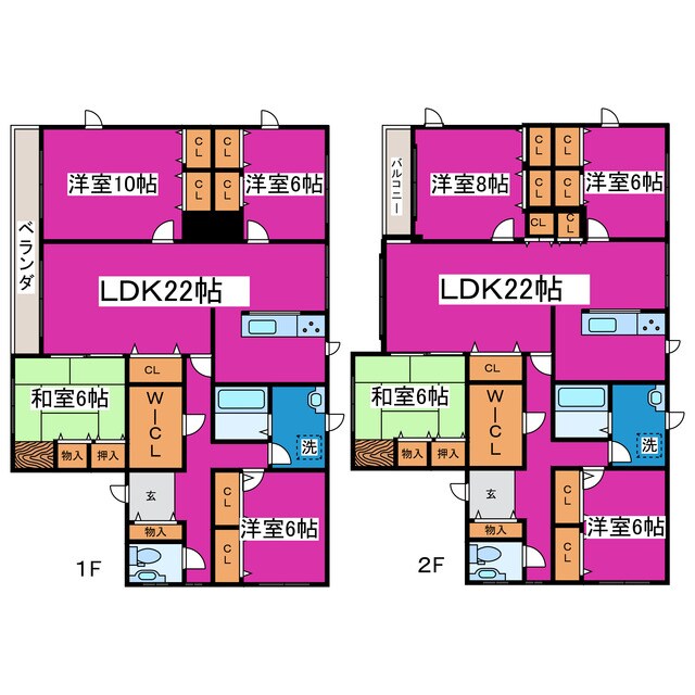 富丘４条４丁目戸建の物件間取画像