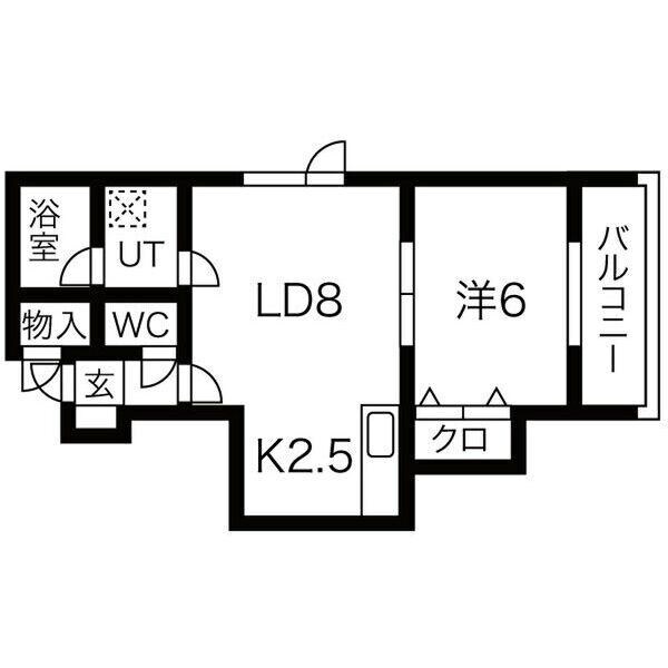 ハイムテイネ1・2の物件間取画像