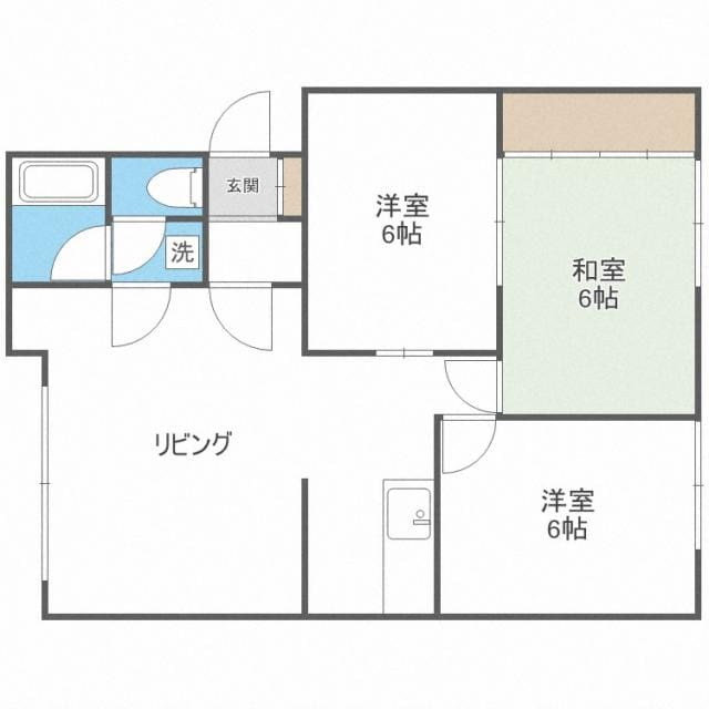 山岸ハイツの物件間取画像