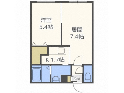 Berger壱番館の物件間取画像