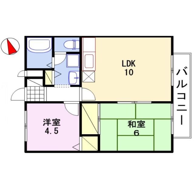 アーバンライフ吉田Aの物件間取画像
