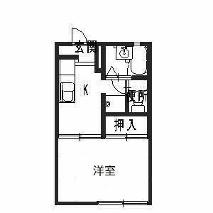 ヴィラ　カメリアAの物件間取画像