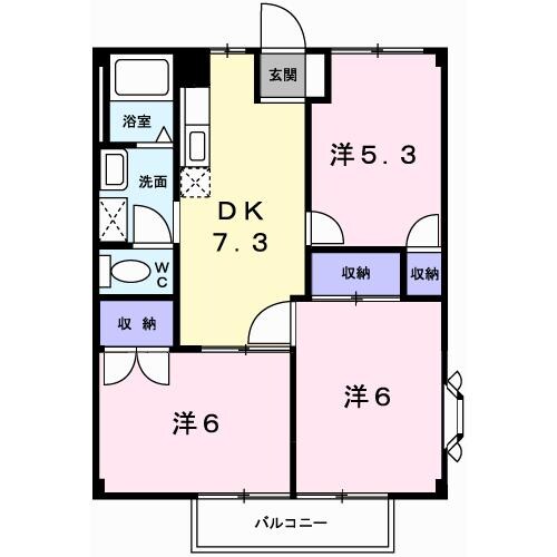 エムカーサの物件間取画像
