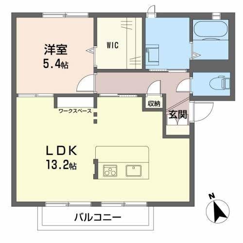 メゾンソレイユ　Aの物件間取画像