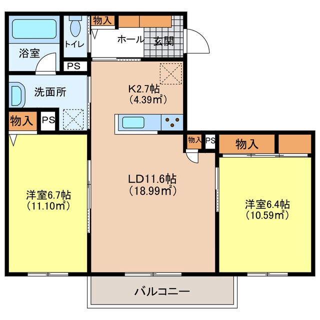 シャーメゾンLa・Famiの物件間取画像