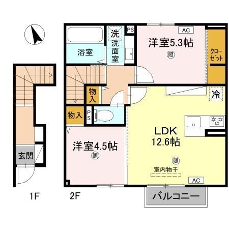ヴィラーチェⅡの物件間取画像