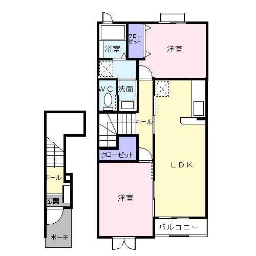 ガーデンヒルズＡの物件間取画像