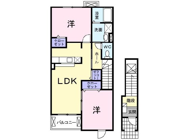 ライフサニー　Ｂの物件間取画像