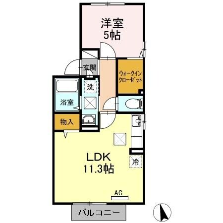 桐原第五ハイツの物件間取画像