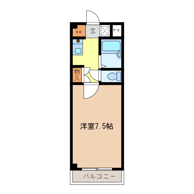 サバービア宮崎の物件間取画像